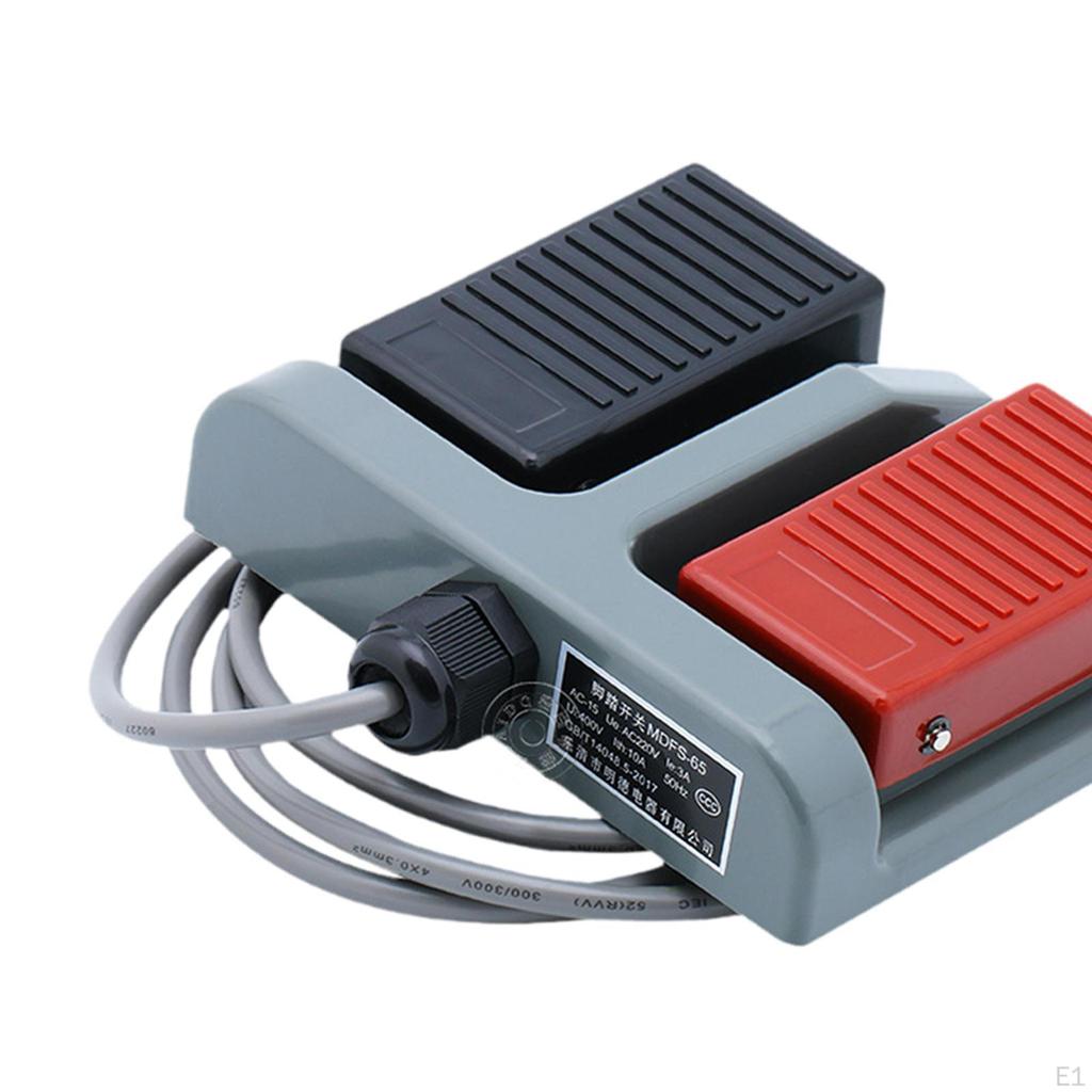 Double Foot Pedal Switch Duplex 2 Way Tumbler for Printing Machinery