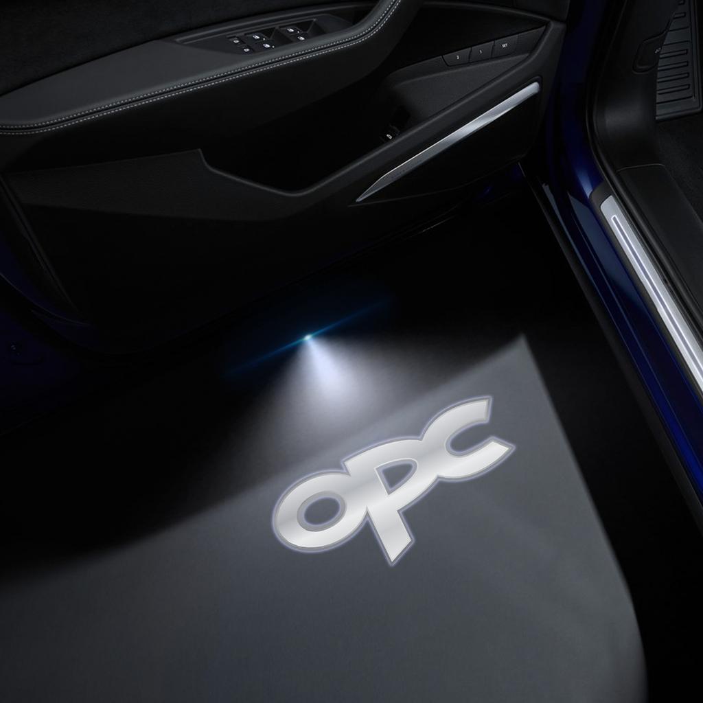 1/2PCS GTC OPC Car Door Welcome Lights Projector Logo Wireless Sensing For Opel Insignia Corsa Adam Astra Mokka Vauxhall