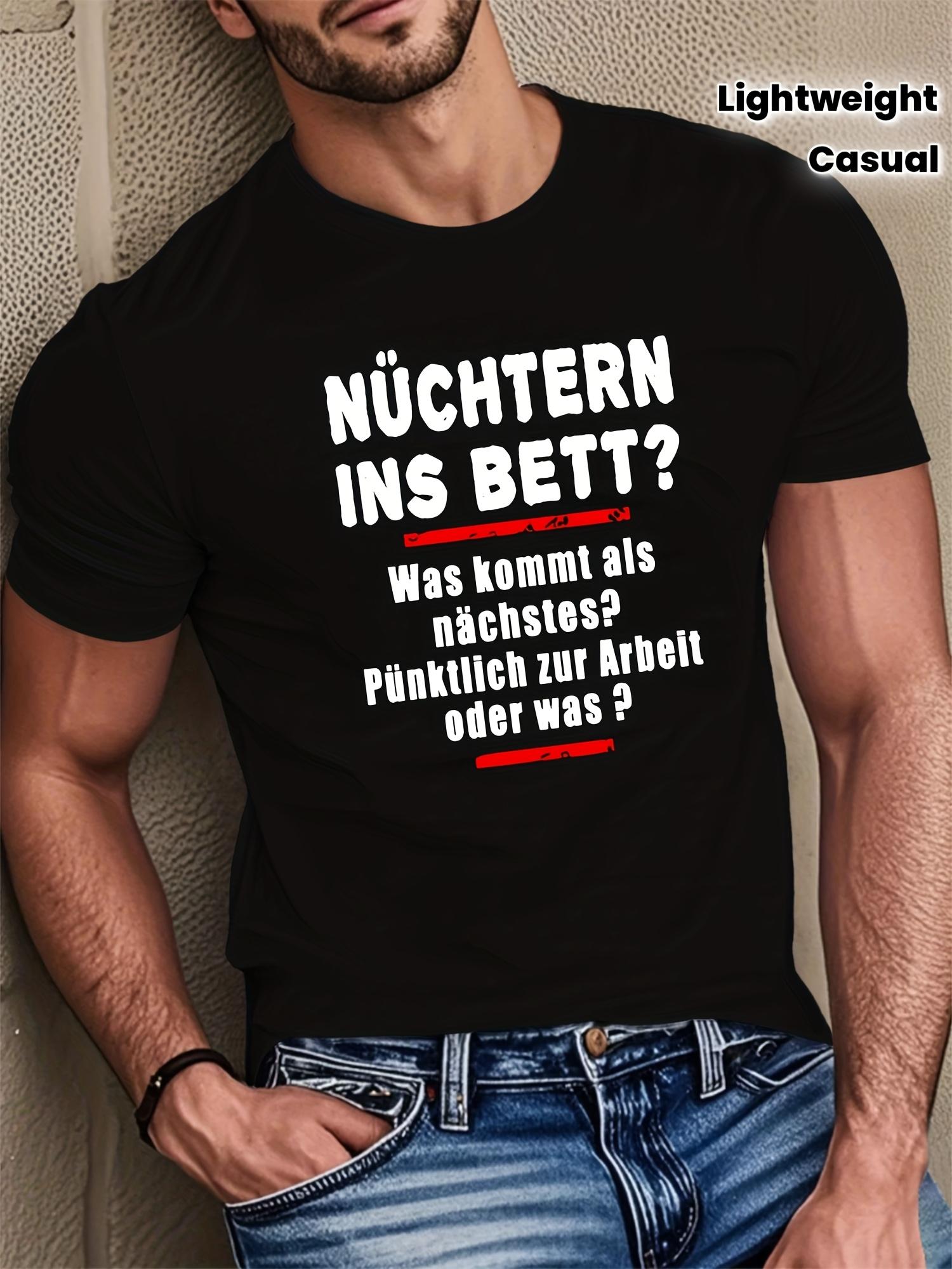 T-Shirt y2k German Quote T Black/White 4XL
