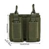 1Pc M4 M14 M16 AK AR Magazine Pouch Tactical Molle Triple Magazine Pouch Double-Layer Mag Pouches Universal Cartridge Holder