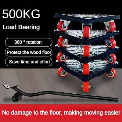 360° Rotation Heavy Object Transport Tools Set Household Moving Universal Wheel Furniture Lifter Mover