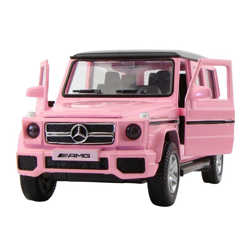 1:36 Pink Heart Model Car for Girls - Douyin Influencer Style Alloy Toy Car