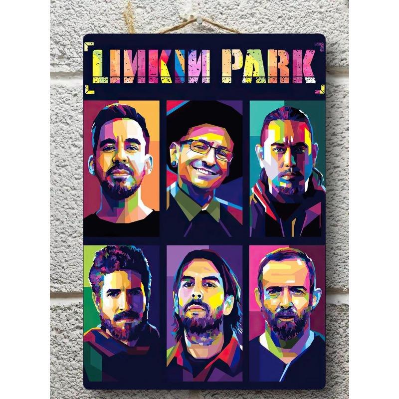 Металлическая табличка Linkin Park, Винтажный постер группы, Настенное искусство 30