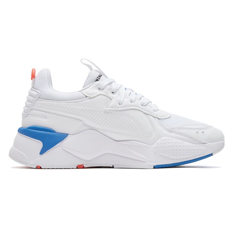 Puma Rs-X Master Fabric Sports Wear Resistant Retro Mid-Top Lifestyle Casual Shoes Unisex Casual Shoes White Blue 371870-02