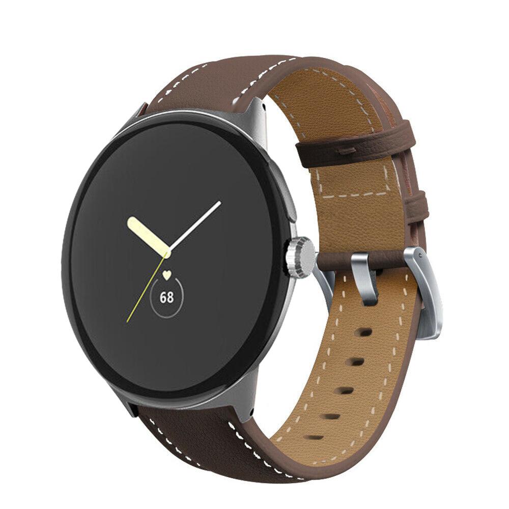Band For Google Pixel Watch 2/Pixel Watch Genuine Leather Strap Replacement Belt Smartwatch Wrist Bracelet Straps Accessories for Pixel Watch