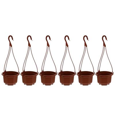 6 Juegos Maceta Colgante Plástico Maceta para Suculentas Decorativa Maceta Colgante para Orquídeas