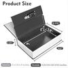BHBL Decorative Book Safe Box with Password Lock, Vintage Faux Book Hidden Safe for Decoration, Secret Diversion Book,B