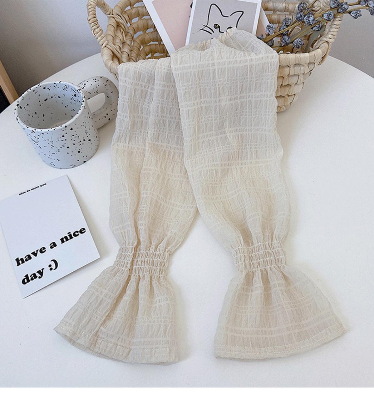 

Женские дышащие сетчатые летние рукава для рук: Тонкая защита от солнца с нескользящим покрытием, длинный дизайн-пузырь