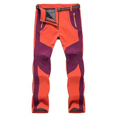 Dicke warme Fleece-Winterhose für Damen, wasserdicht, für Wandern, Trekking, Camping, Skifahren, Softshell-Hose, Outdoor, winddicht