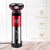 4-in-1 wasserfester Elektrorasierer, 3 Klingen, Mehrzweck-Rasierer für Männer, IPX7, LCD-Haarschneidemaschine, Nass- und Trockenschneiden für Ohren, Nasenhaare