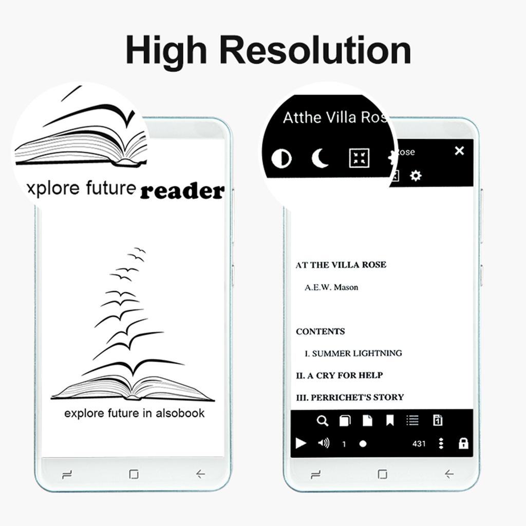 Electronic Book Reader 2500mAh Inkless Capacitive Screen 5 Inch Electronic Book Reader Multiple Settings HD 1G 8G for Video