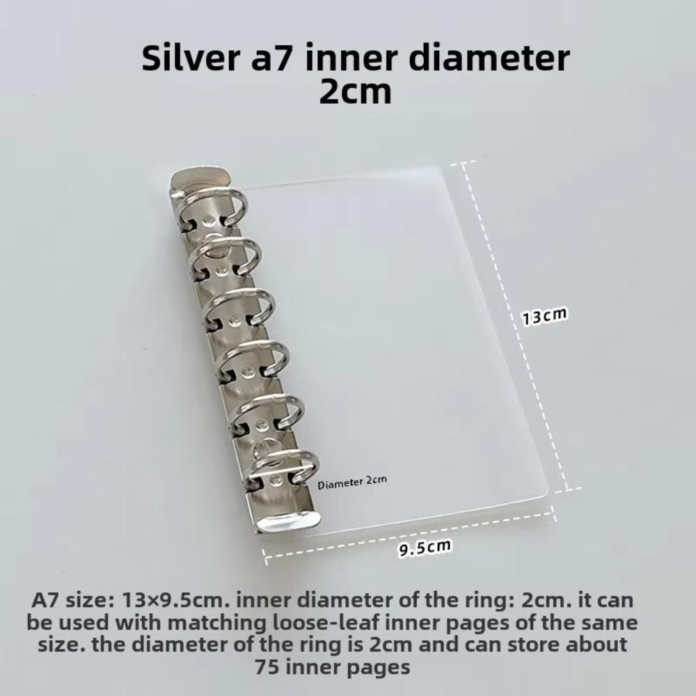 M5 A7 Loose Leaf Side Insert Board Pad Partition Handmade Clip Secondary Ring Inner Page Storage Clip Binder Clip DIY Partition