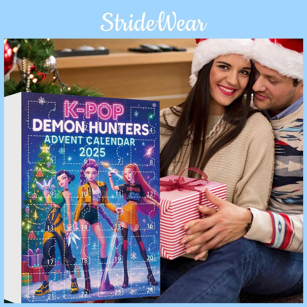 Kpop Dämonenjäger Adventskalender mit Acrylfiguren für Weihnachtsgeschenke und Partydekoration