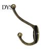 Vintage Clothes Hook Durable Bronze Zinc Alloy Double Leg Hanger for Wardrobes