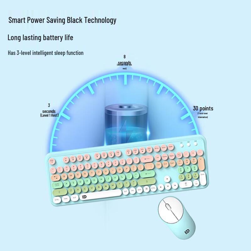 Fude EK8870 Wireless Keyboard and Mouse Combo