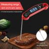 Klappbares Lebensmittelthermometer mit LCD-Hintergrundbeleuchtung, genaue Temperaturmessung, Küchenbedarf zum Kochen