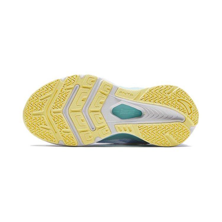Anta Kids Monthly Physical Test Breathable Durable Low-Top Running Shoes Kids sneaker White Blue A322429999-4