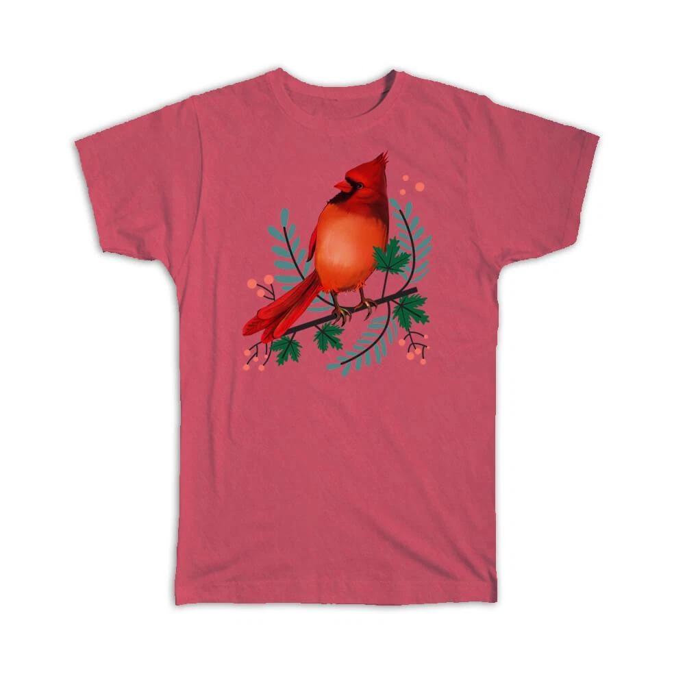 Gift T-Shirt : Christmas Cardinal Bird Holidays Cute Animal Winter S