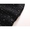 Girls' Tweed Little Sleeveless Vest Dress Autumn Winter New Baby Black Light Luxury Rhinestone Dress