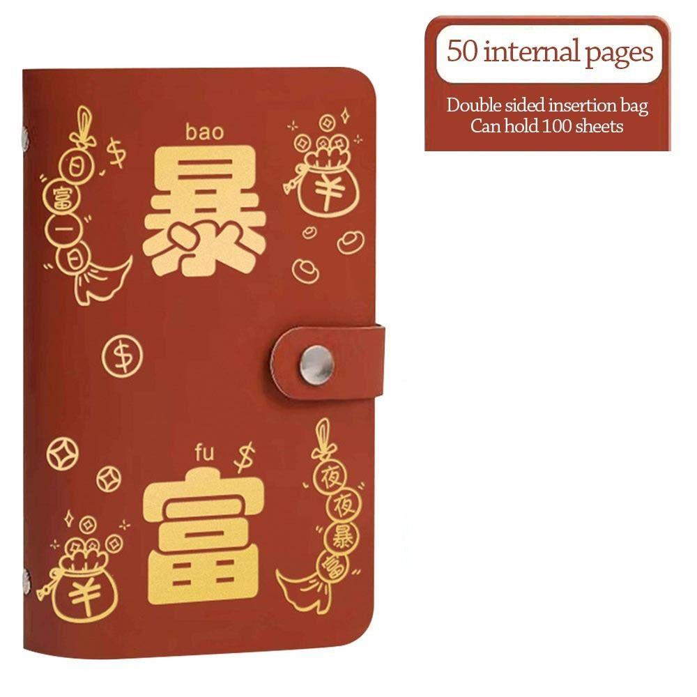 Waterproof Money Saving Challeng Book PU Leather Cash Budget Notebook  Bills Storage