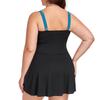New Arrivals: Western-Style Plus-Size Swimwear — Women's One-Piece Swimsuit (Bikini Style) with Body-Flattering, Slimming Coverage