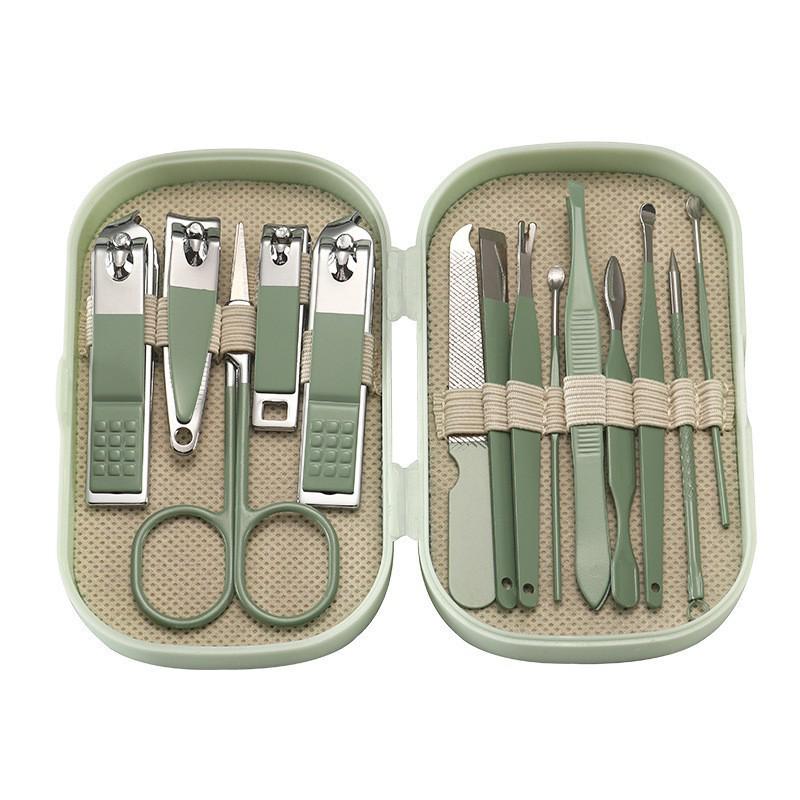 2025 Nail Care Set: 14-Piece Manicure Kit with Nail Clippers, Scissors, and Blackhead Needle