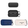 Silicone Case Earphone Case Cover with Carabiner Case Protector Wireless Earbuds Charging Box Protective Shell for Sony WF-C510