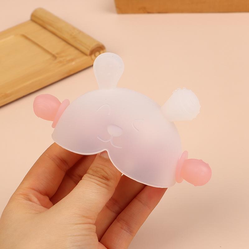 1 Set Kleinkind Beißring Baby Zahnungsgel Silikon Beißlöffel Lebensmittelecht Sicher zum Kochen und Einfrieren