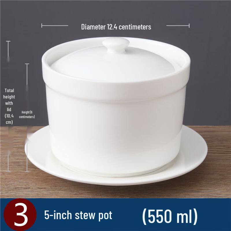 Zhaoran Ceramic Double-Boiler Stew Pot