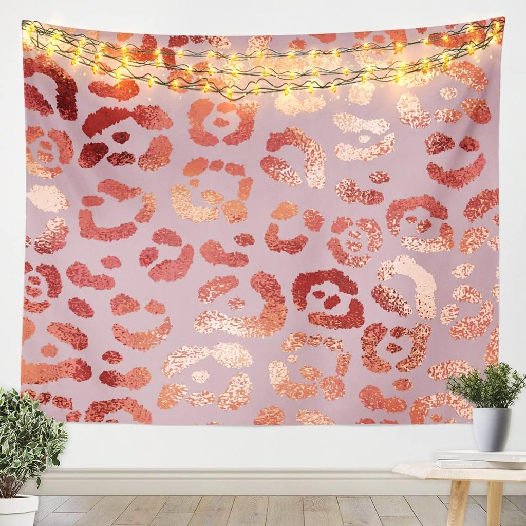 Tapestry Wild Brown Animals Leopard Print Wild Animals Living for Room Bedroom Dormitory Wall Hanging Tapestry Art Decorations
