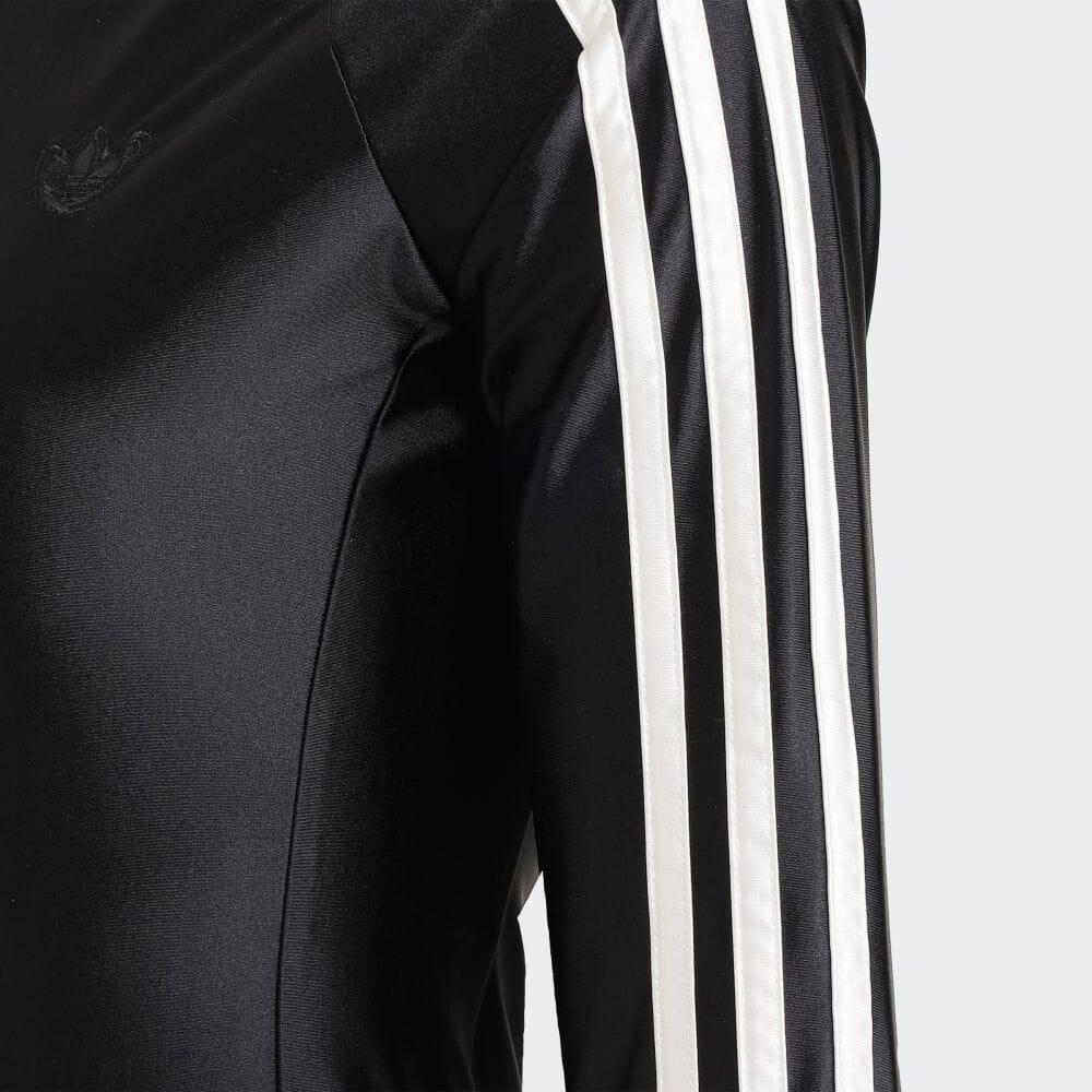 Adidas Originals Trefoil Solid Slim-Fit Short-Sleeve Bodysuit Women Bodysuit Black IL8520