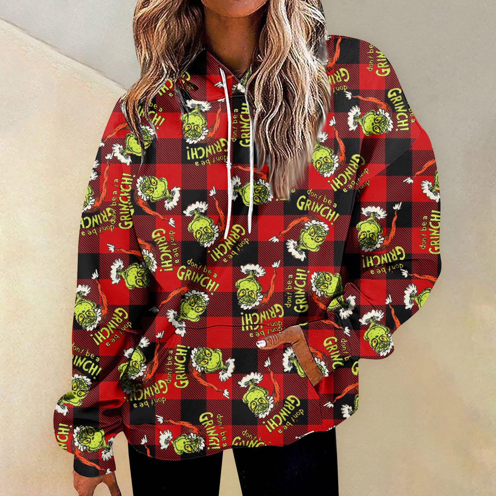 

Женская мода Повседневные Универсальные Повседневные толстовки с круглым вырезом Графика Повседневные с длинным рукавом Градиент Лоскутная верхняя одежда с принтом Толстовки S красный