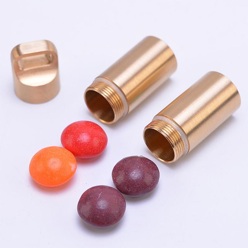 Waterproofed Outdoor Storage Container Double Opening Medicine Dry Bottles for Outdoor Hiking and Home Use