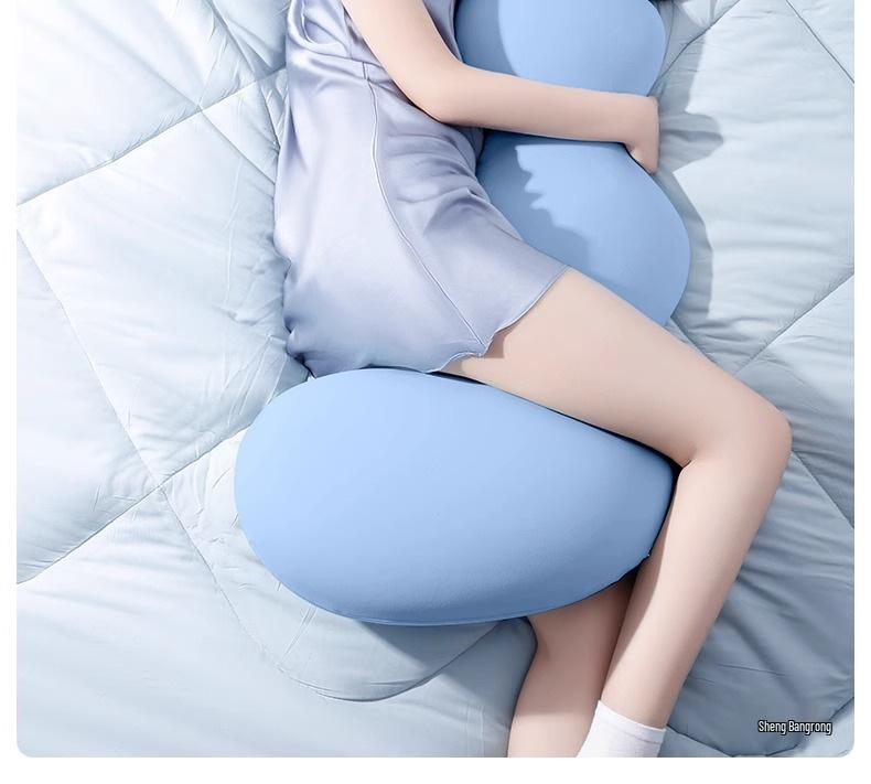 Ergonomic Long Body Pillow for Pregnant Women and Adults - Ideal for Side Sleeping and Leg Support