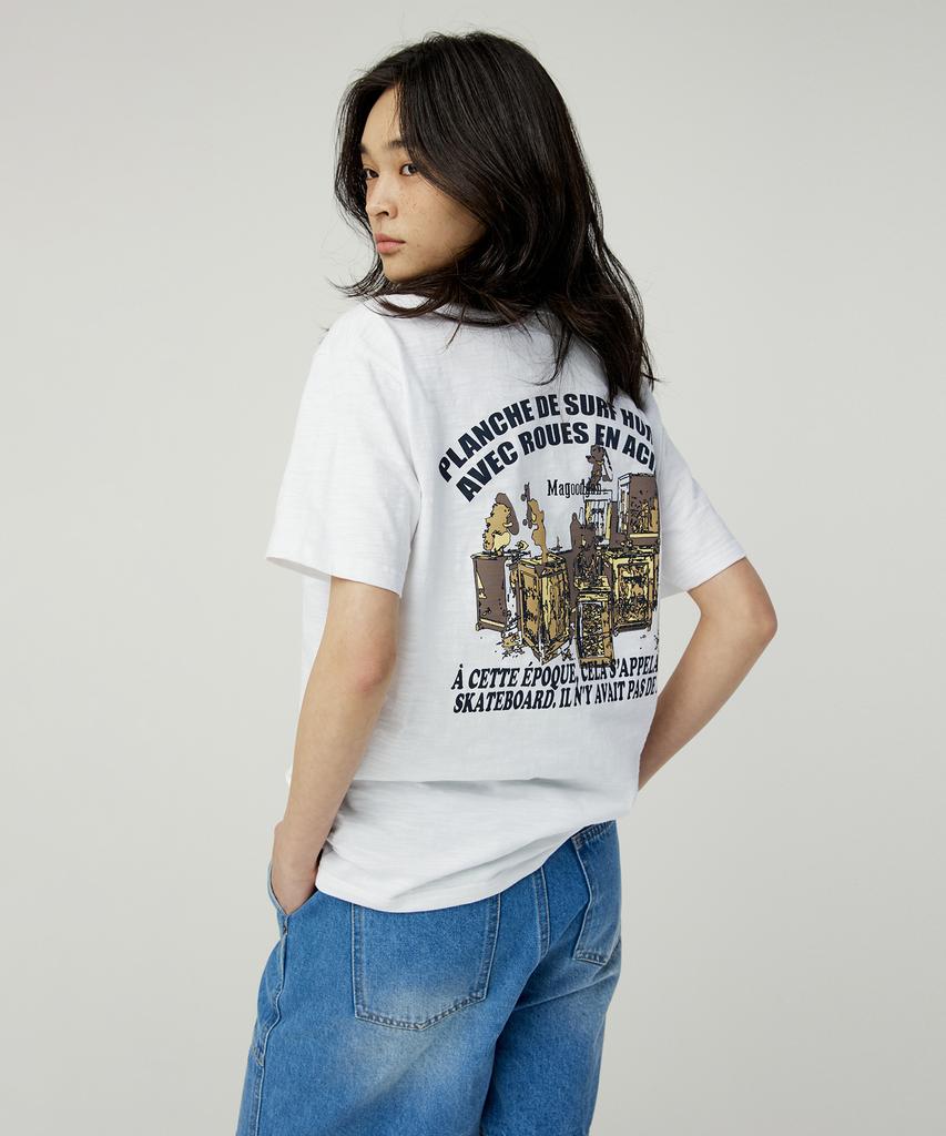 MAGOODGAN Swagber 3581 Slub Angel Semi-Overfit Khaki Short Sleeve Tee