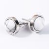 1pairs Handmade 10mm Natural Stone Stud Earrings Fashion Crystal Ear Jewelry Valentine's Day Gift