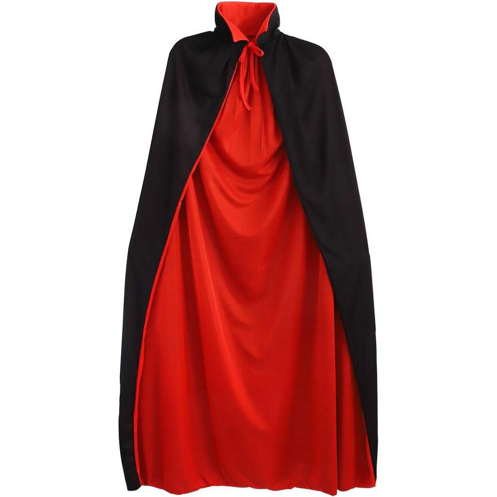 Vampire Costume Cloak With Hood For Halloween Cosplay Adults Dress Up Prop