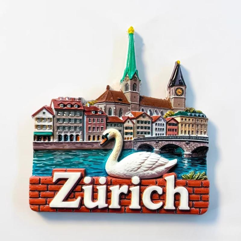 Zwitserland Souvenirs Zürich Koelkastmagneten Alpen Jungfrau Meer van Luzern Regio Kapelbrug Interlaken Koelkaststickers Cadeaus