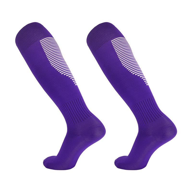 Breathable Striped Football Socks: Spring/Summer, Over-Knee, Sweat-Absorbent, Adult & Kids Training & Casual Wear