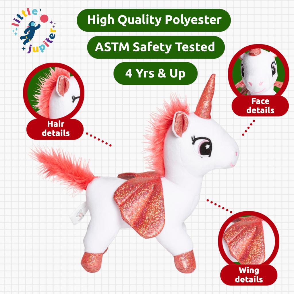 Little Jupiter Plush Toy Pet Set with Wallet - Unicorn Gifts Unicorn Stuffed Animals for Girls - Unicorn Plush Toys for Girls - Unicorn Stuffed