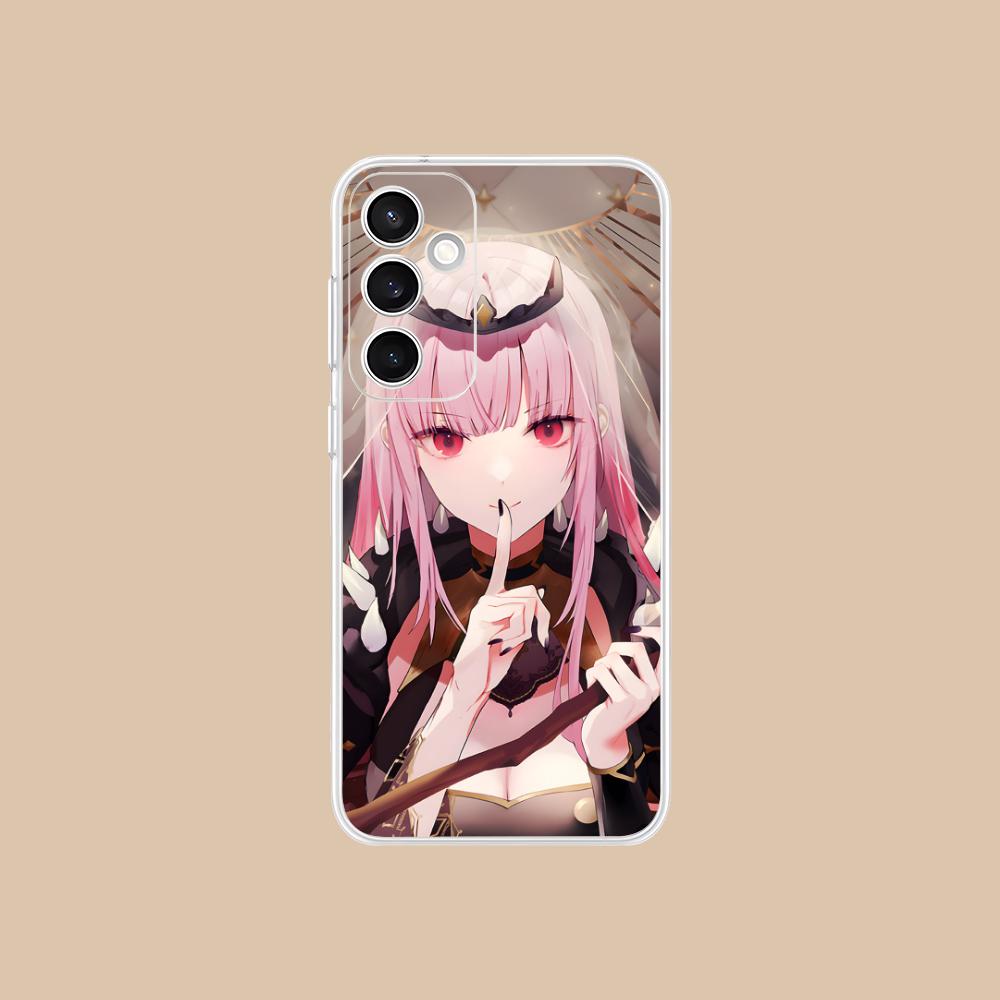 Holo Mori Calliope Clear Mobile Phone Case for Samsung Galaxy S25 S24 S23 S22 S21Plus FE Ultra Colorful Cover
