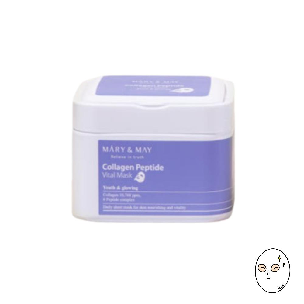 MARY & MAY Collagen Peptide Vital Mask (30 Sheets)