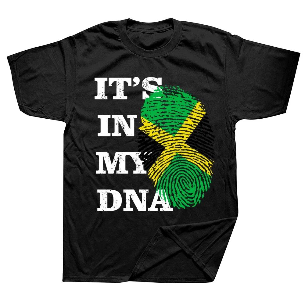 

Its In My DNA Jamaica Jamaican Pride T Shirt Summer Graphic Cotton Streetwear Short Sleeve Birthday Gifts Tshirt Mens Clothing S