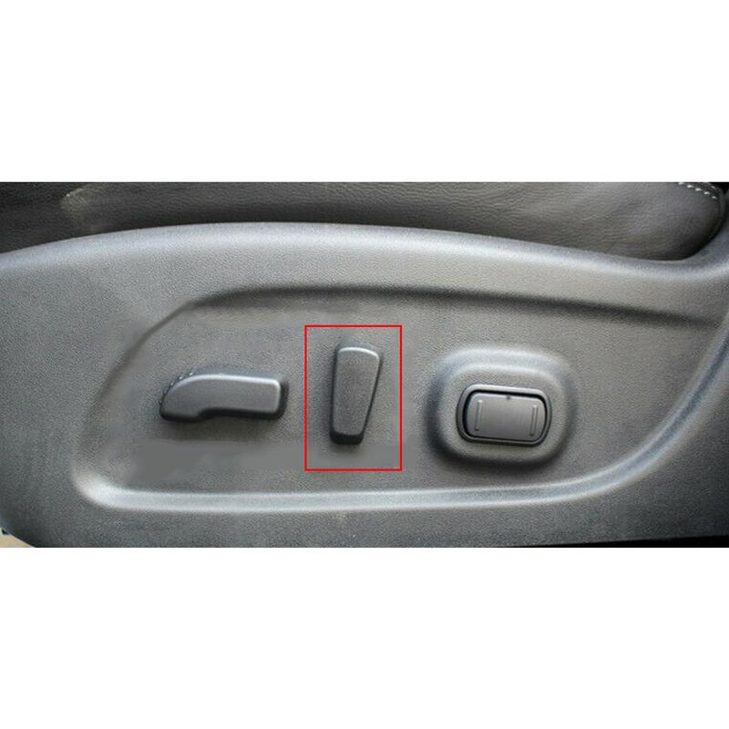 Seat Backrest Adjust Switch Button Cap Cover Fit for Nissan Altima Murano 2011 2012 2013 2014 2015 2016 2017- Black Plastic