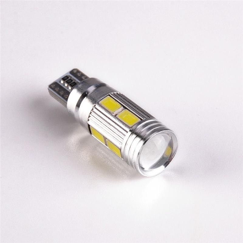 2 buc T10 alb 5630 LED 194 W5W 10 SMD Canbus fără erori Bec lateral pentru mașină