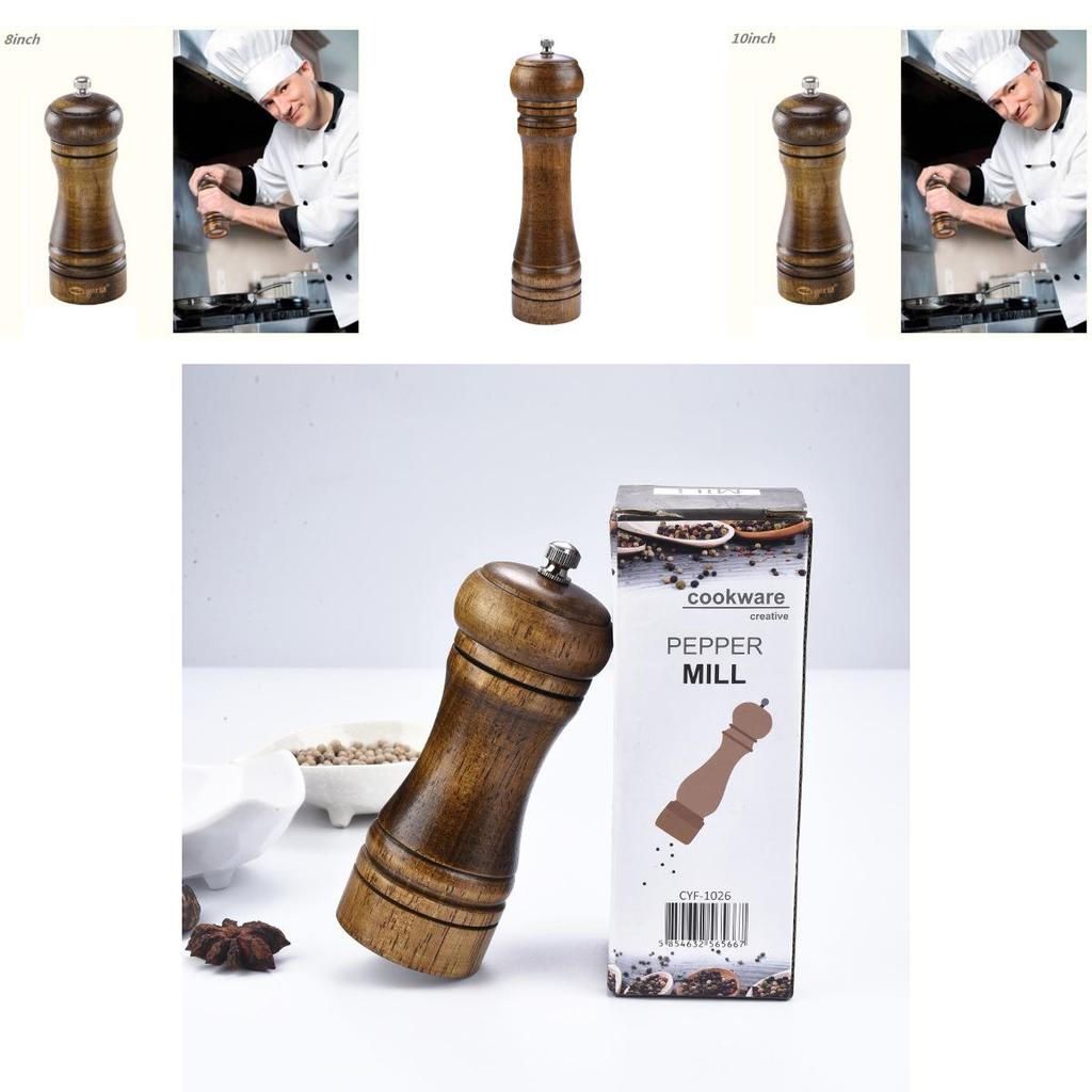 Handcrafted Wooden Spice Storage And Grinding Set With Antique Finish For Gourmet Cooking