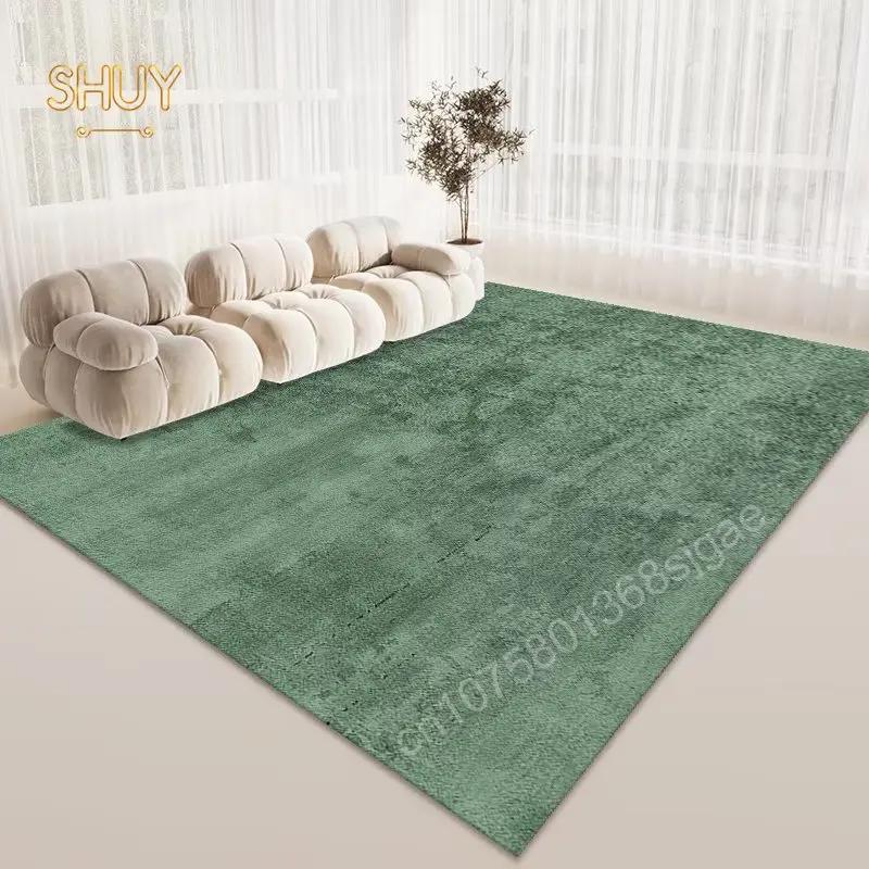 American Style Green Carpet for Living Room Bedroom Large Area Floor Mat Decoration Anti-slip Design Lounge Balcony Corridor Rug