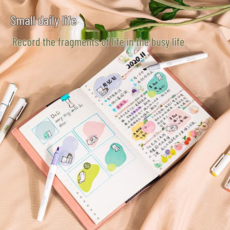 Deli S744 Soft-Tip Highlighter Set