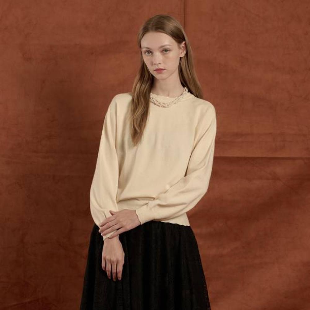 Bcbg Pearl Necklace Knit Pullover B5f8k420 black (99)/66