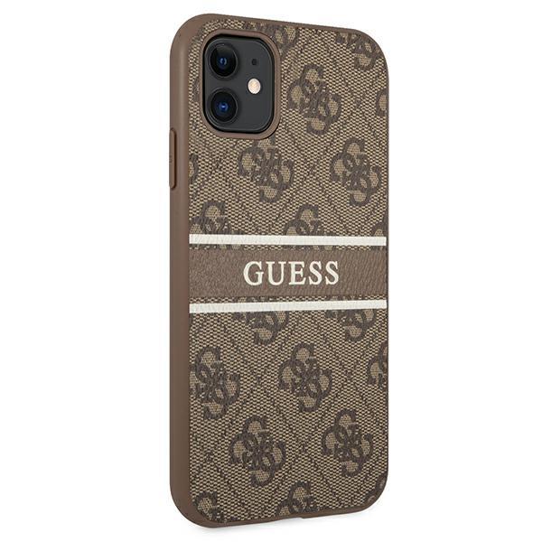 Guess Guhcn614Gdbr Iphone 11 / Xr 6,1Brązowy/Brown Hardcase 4G Stripe